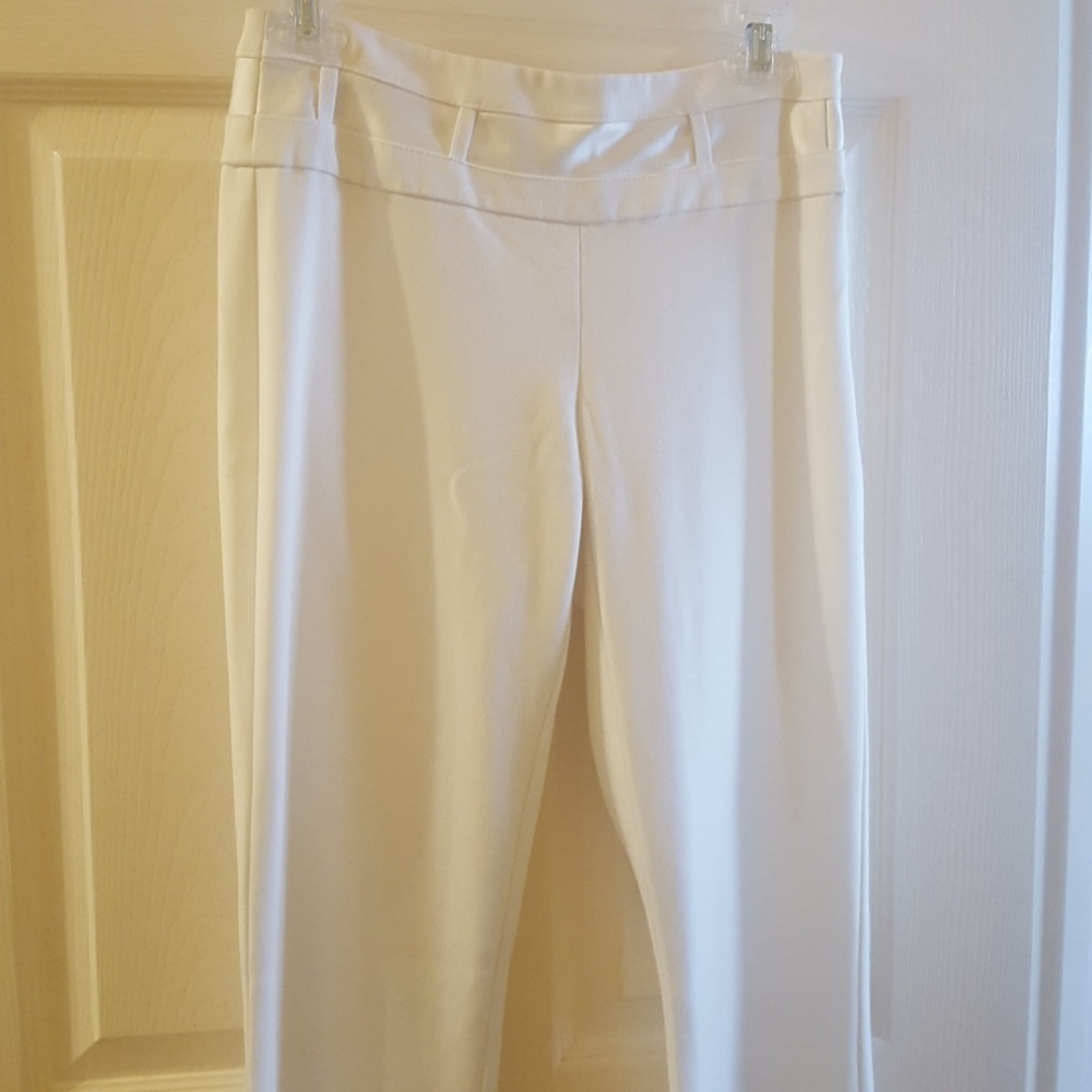 Sold Cache Fare Pants white wide waist band